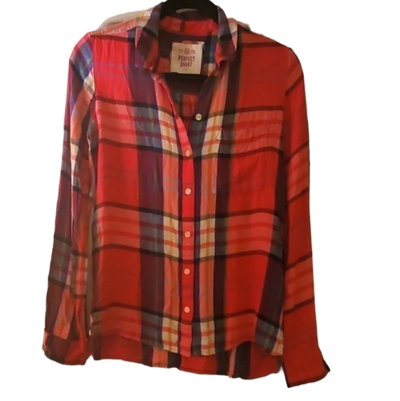 🦋 Women's Perfect shirt button down relaxed fit Cowgirl Style - Picture 1 of 4
